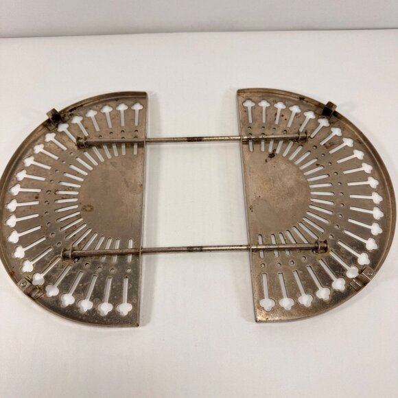 Vintage Kitchen Trivet Hot Plate Folding Aluminum Expandable Counter MCM Decor - Picture 11 of 11